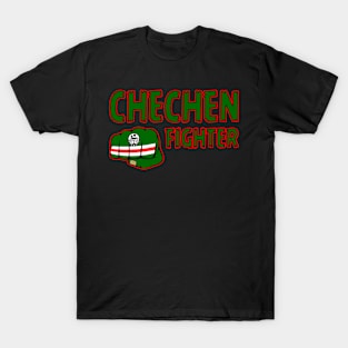 Chechen Fighter, Chechnya Fighter, Chechnya Flag, Chechnya T-Shirt